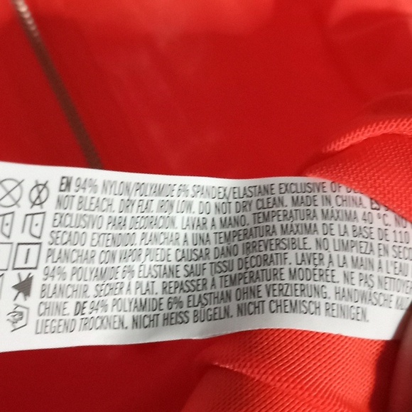 Forever 21 Orange Sheer Knit Bodysuit NWT PTP:14"-17" - Picture 7 of 7